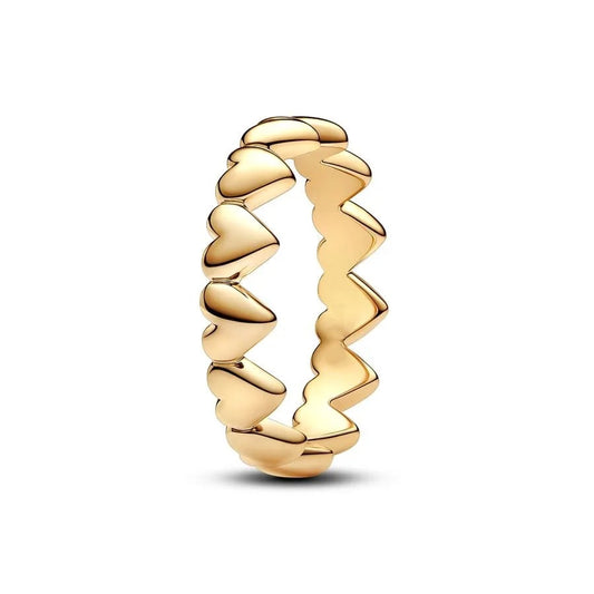 Anillo Fila de Corazones