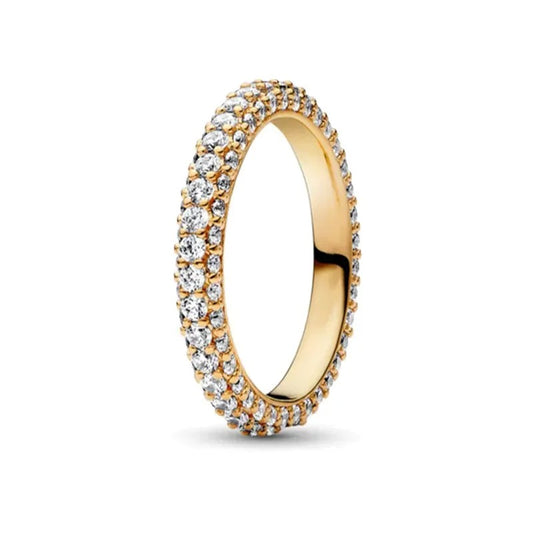 Anillo Fila en Pavé