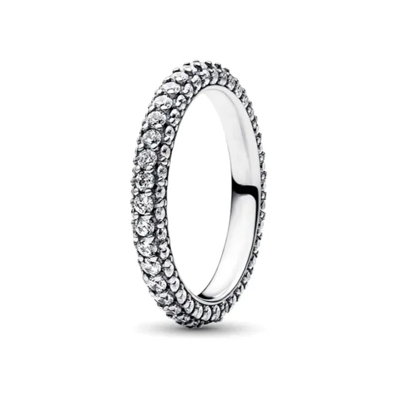 Anillo Fila en Pavé