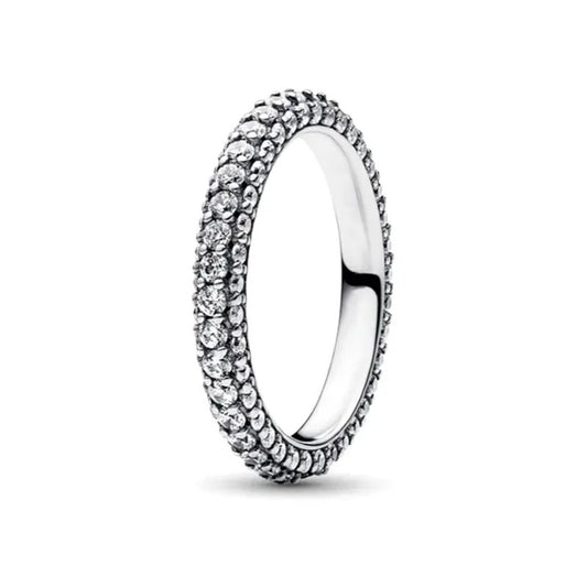 Anillo Fila en Pavé