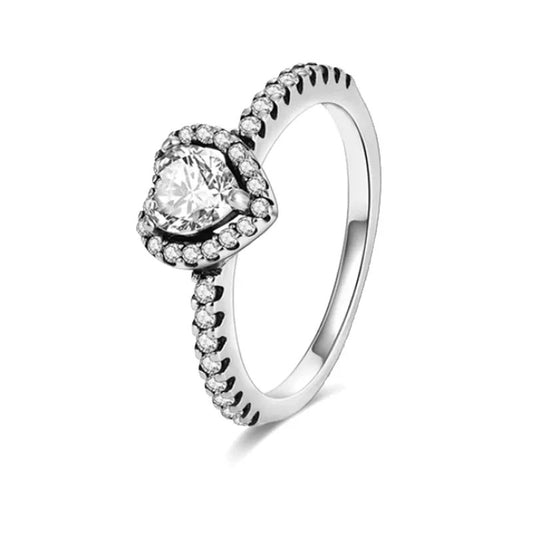 Anillo Corazón en Relieve