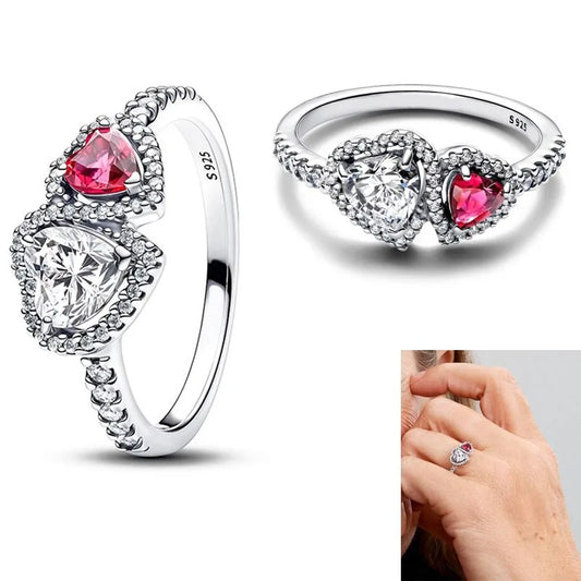 Anillo Halo Corazones